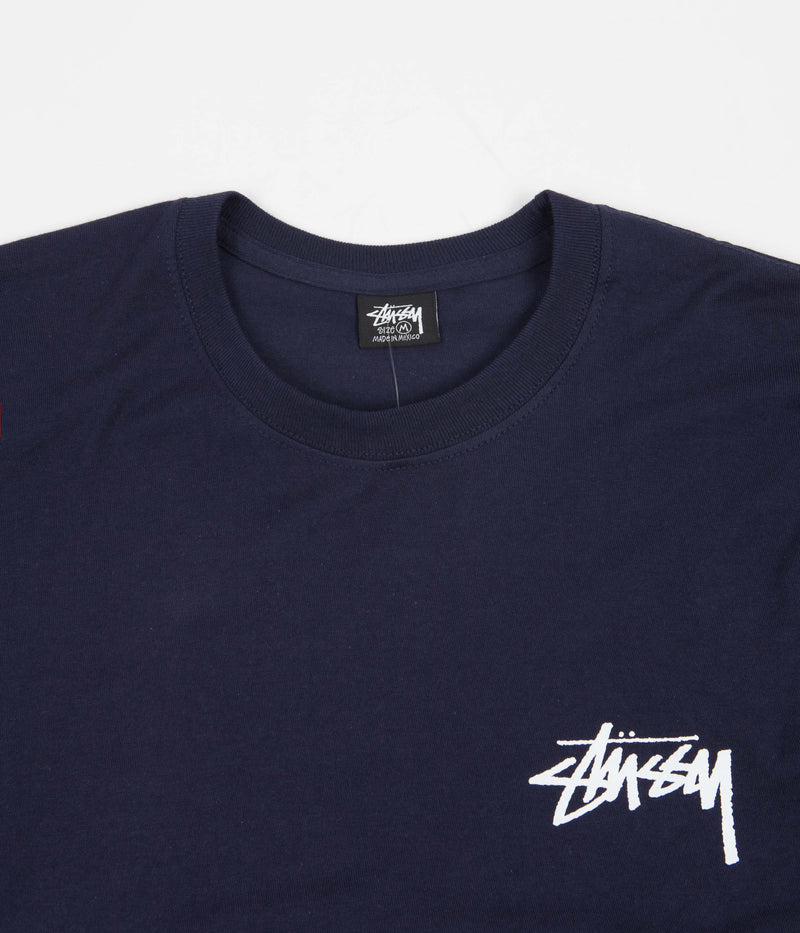Stussy Fuzzy Dice T-Shirt in Navy