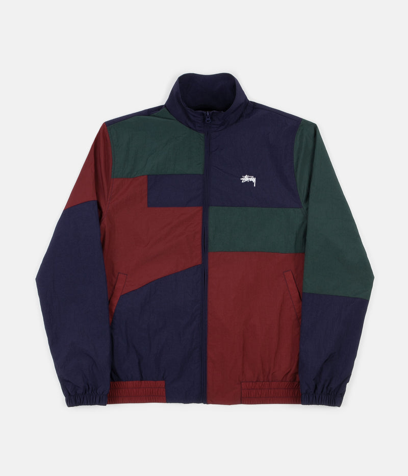 Stussy Panel Track Jacket in Navy
