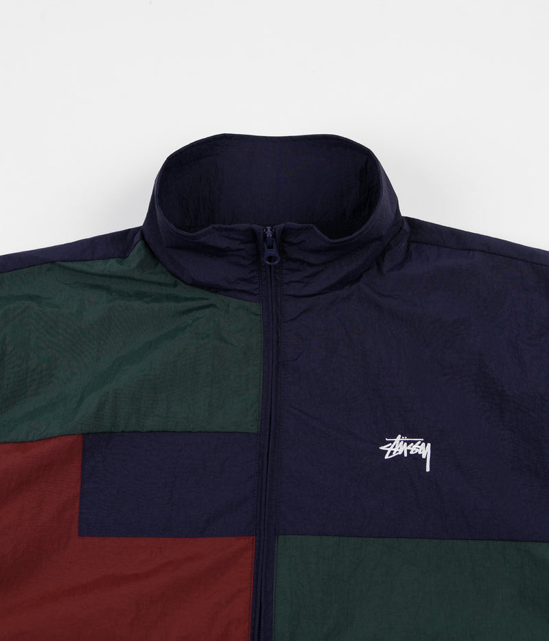 Stussy Panel Track Jacket in Navy