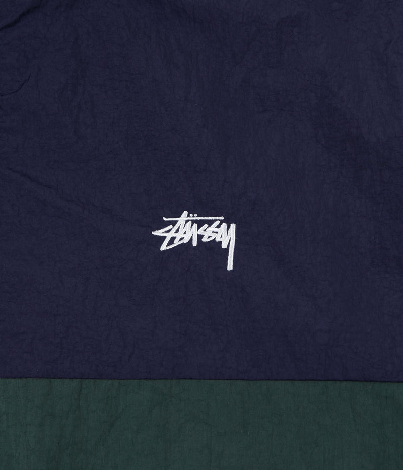 Stussy Panel Track Jacket in Navy