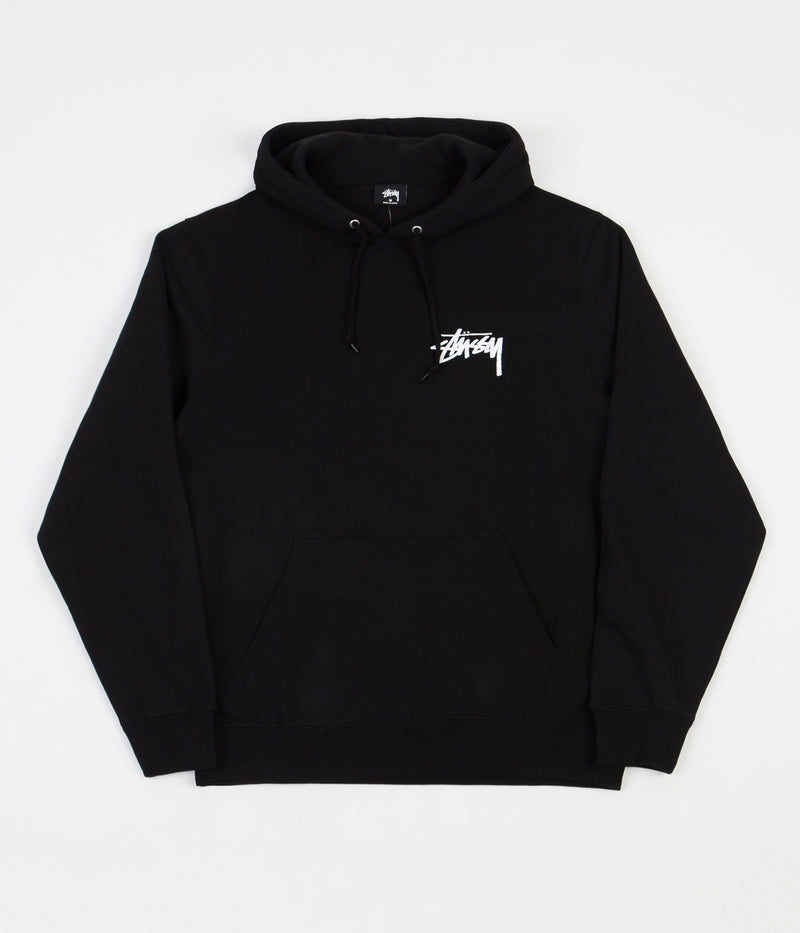 Stussy Peace & Love Hoodie in Black