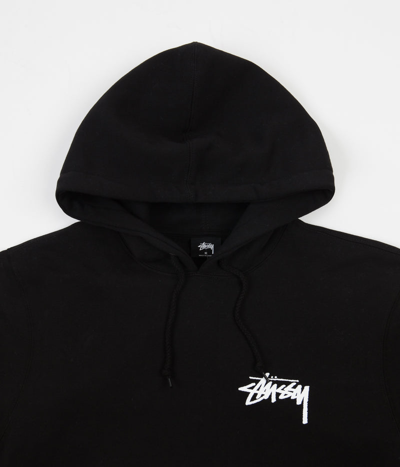 Stussy Peace & Love Hoodie in Black