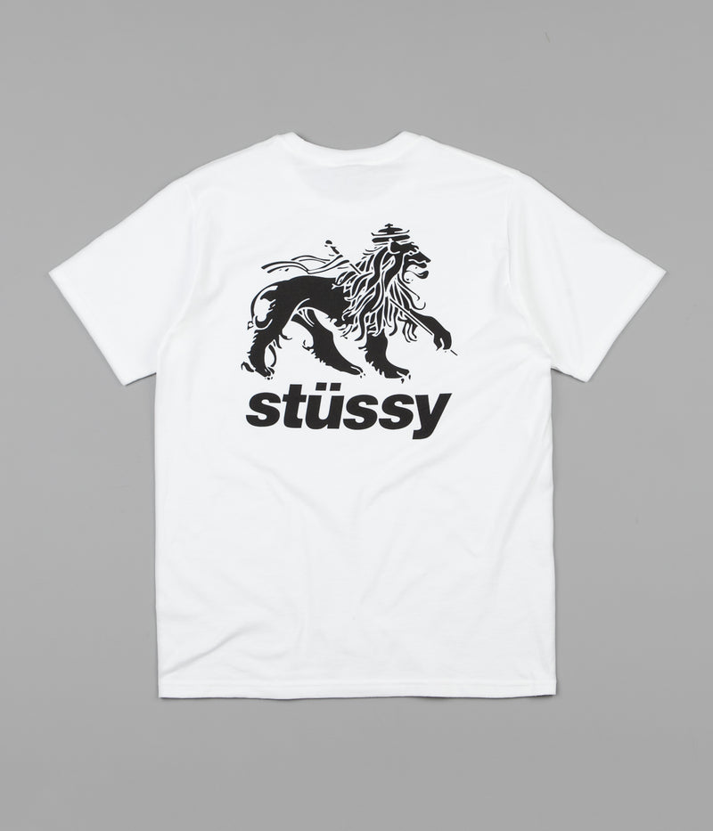 Stussy Rasta Lion T-Shirt in White