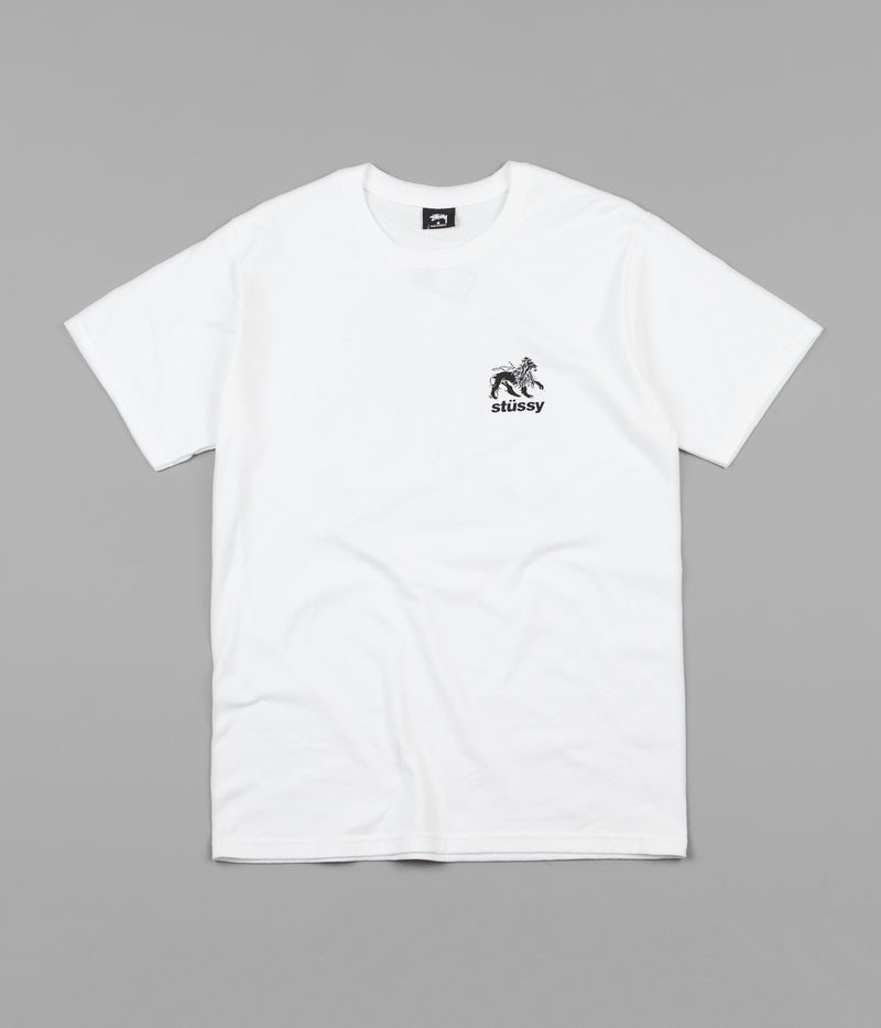 Stussy Rasta Lion T-Shirt in White