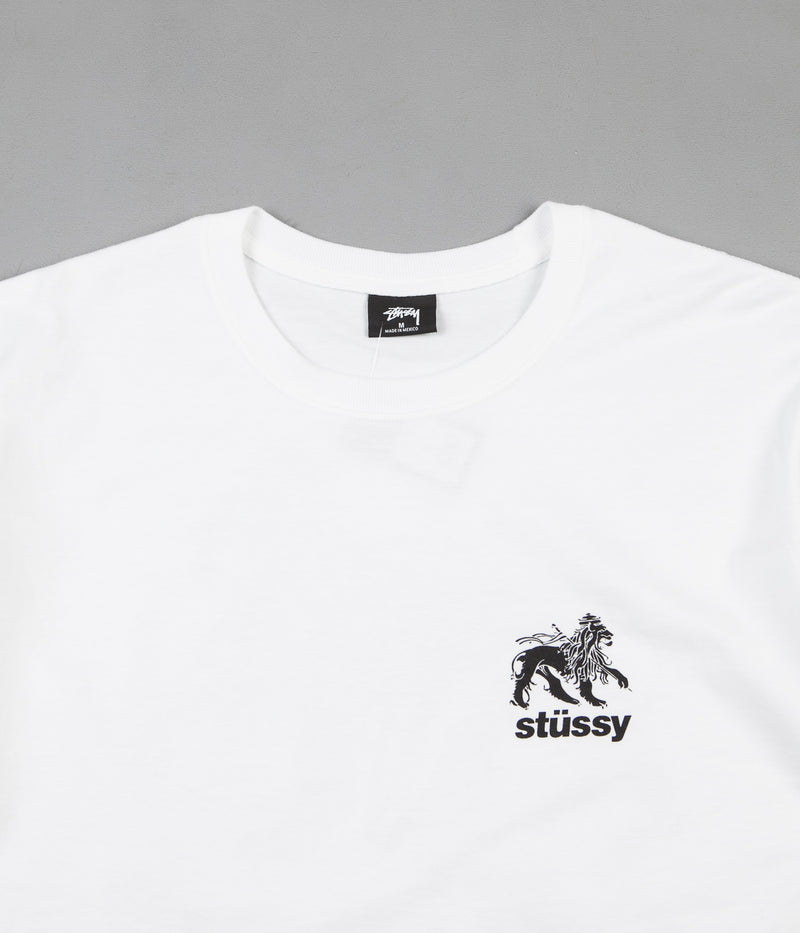 Stussy Rasta Lion T-Shirt in White
