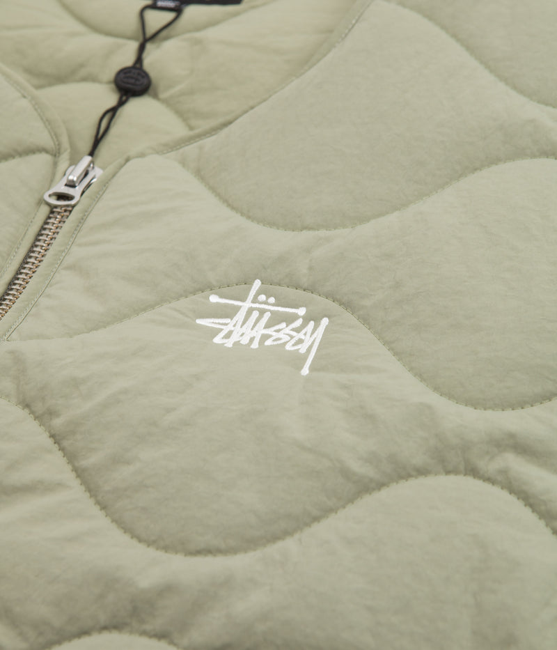 Stussy Recycled Nylon Liner Vest in Coyote