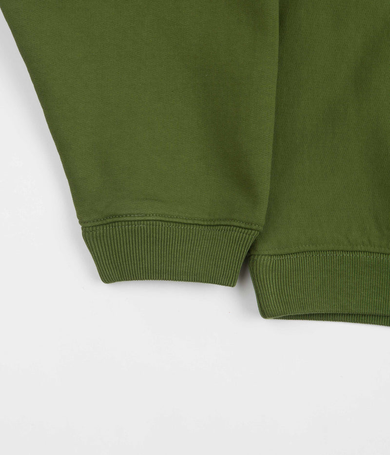 Stussy Relaxed Oversized Crewneck Sweatshirt in Green