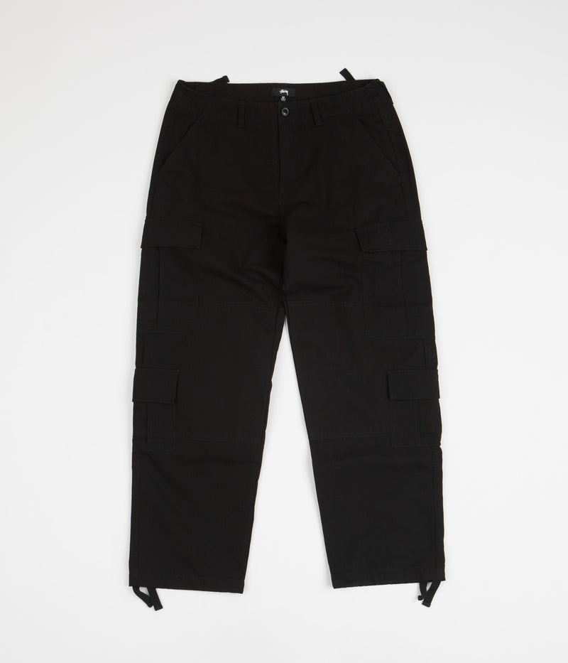 Stussy Ripstop Surplus Cargo Pants in Black
