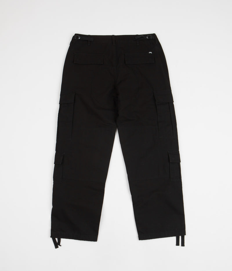 Stussy Ripstop Surplus Cargo Pants in Black