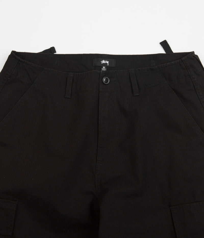 Stussy Ripstop Surplus Cargo Pants in Black