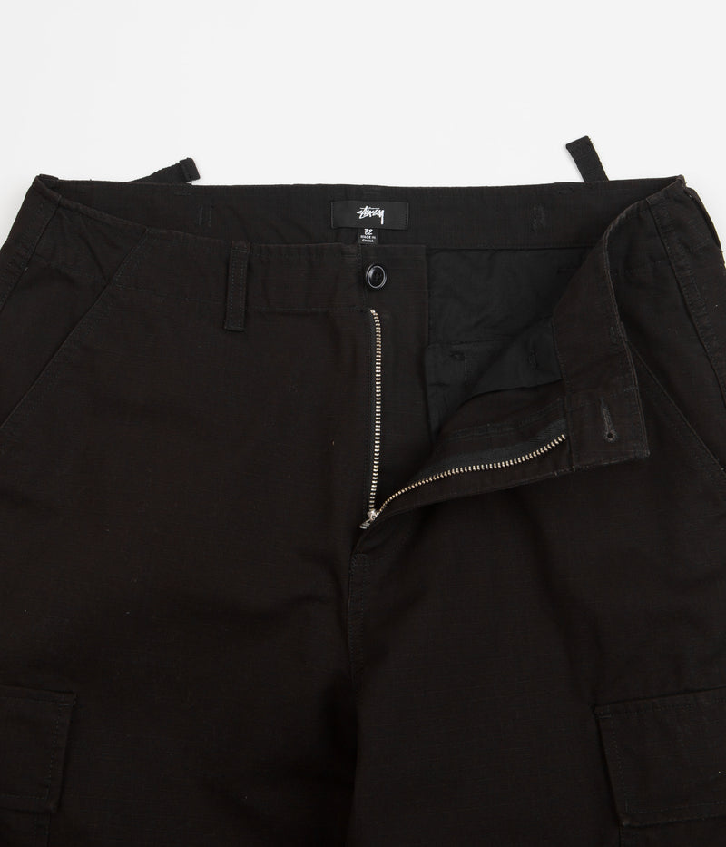 Stussy Ripstop Surplus Cargo Pants in Black