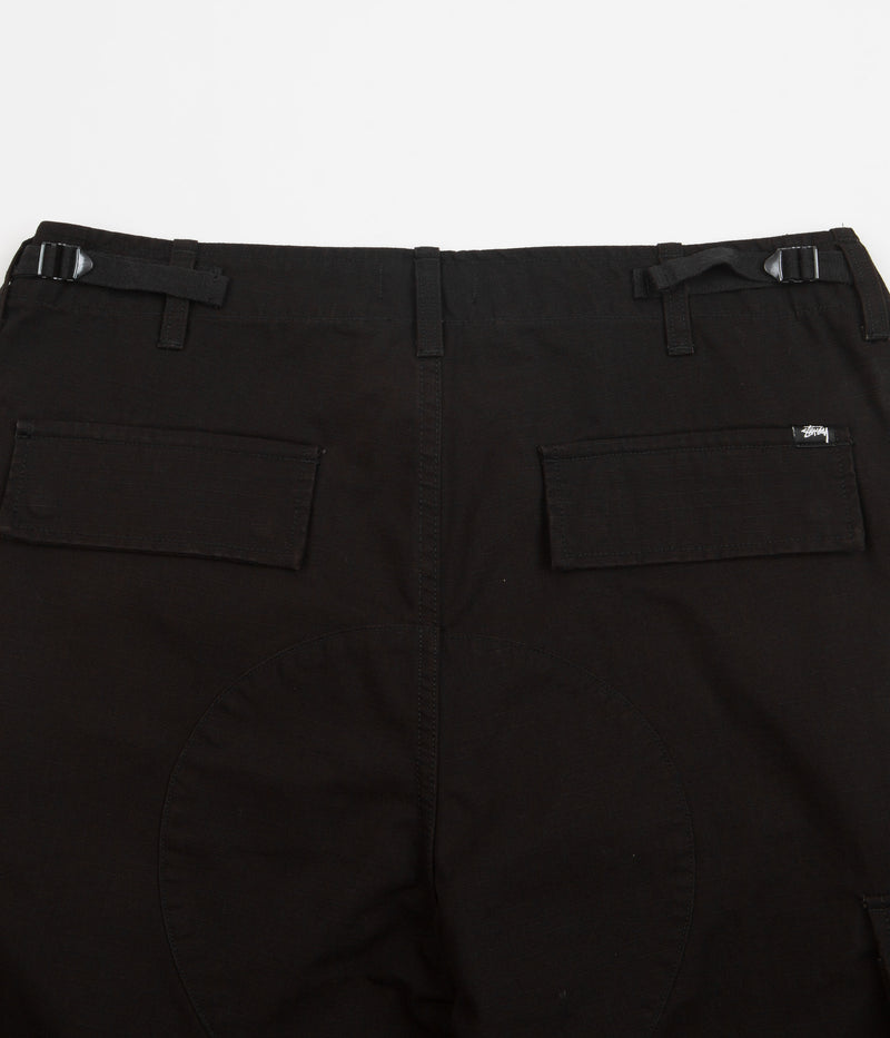 Stussy Ripstop Surplus Cargo Pants in Black