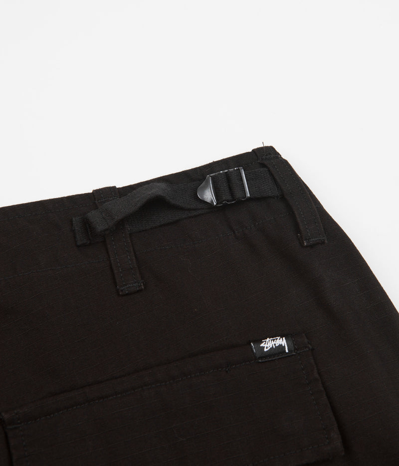 Stussy Ripstop Surplus Cargo Pants in Black
