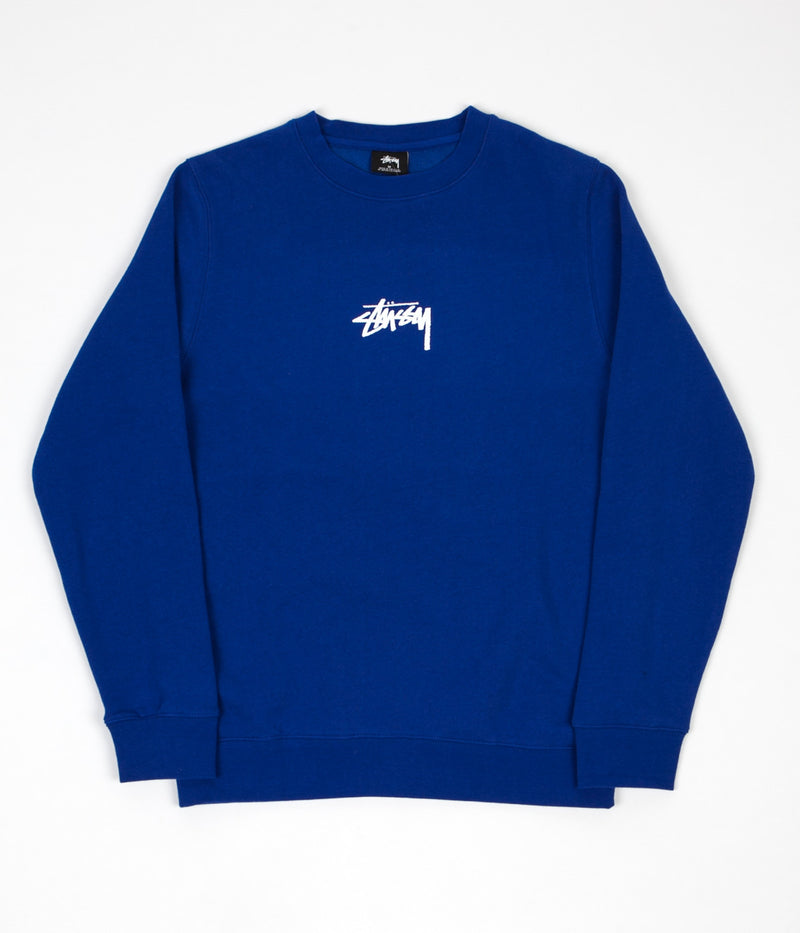 Stussy Stock Crewneck Sweatshirt in Dark Blue