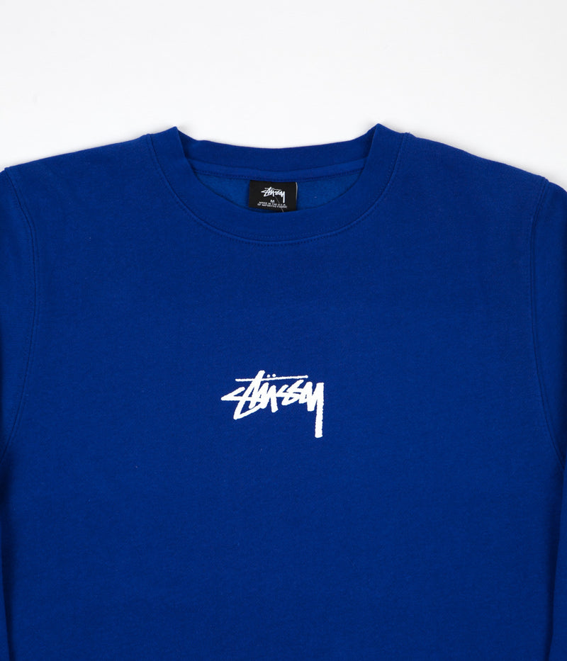 Stussy Stock Crewneck Sweatshirt in Dark Blue