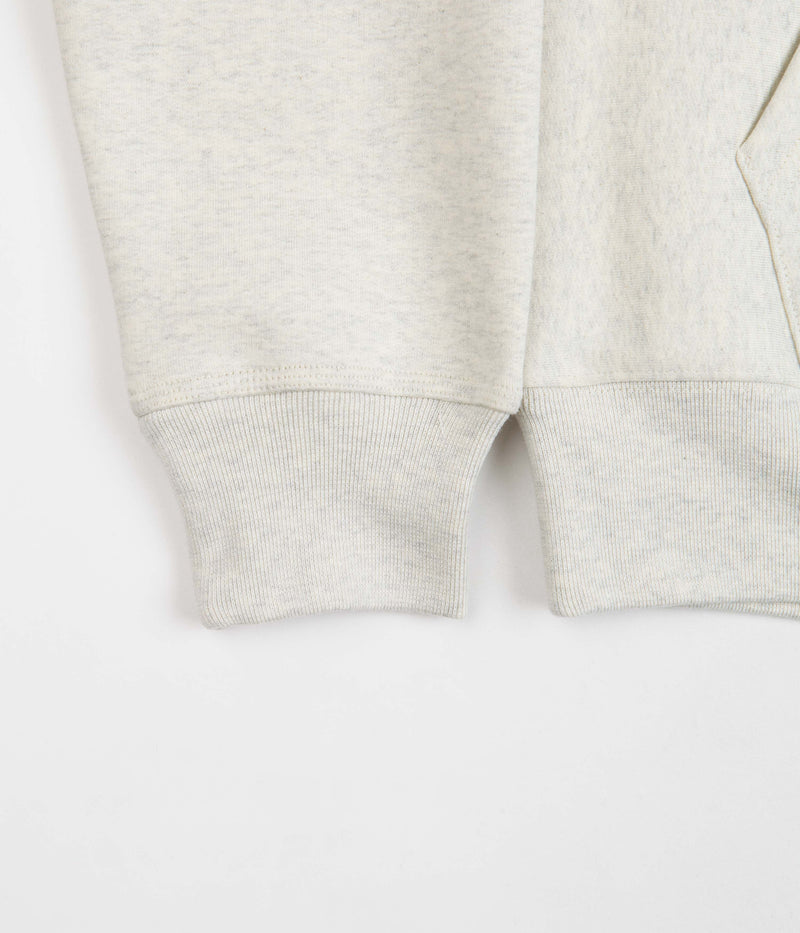 Stussy Stock Logo Applique Hoodie in Ash Heather