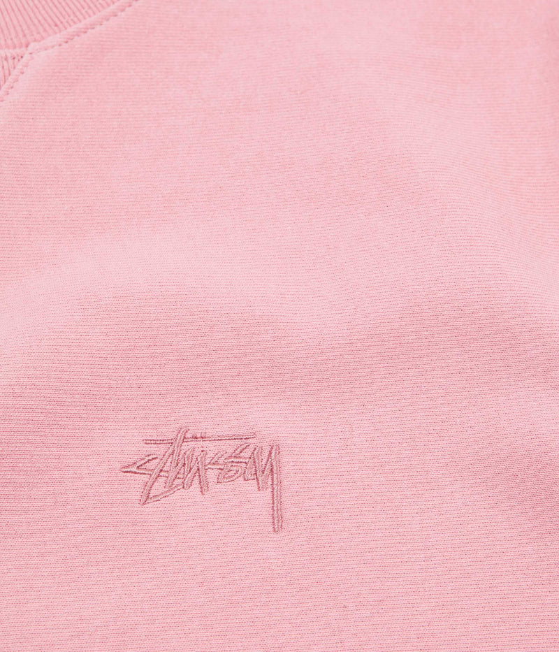 Stussy Stock Terry Crewneck Sweatshirt in Pink