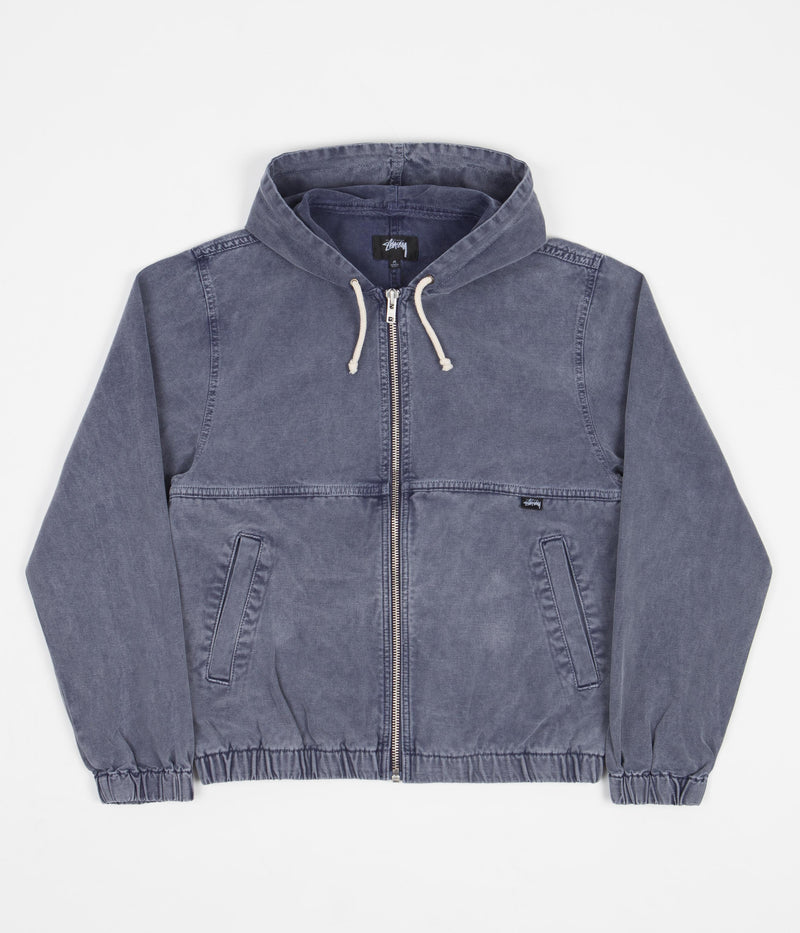 Stussy Stone Washed Work Jacket in Blue