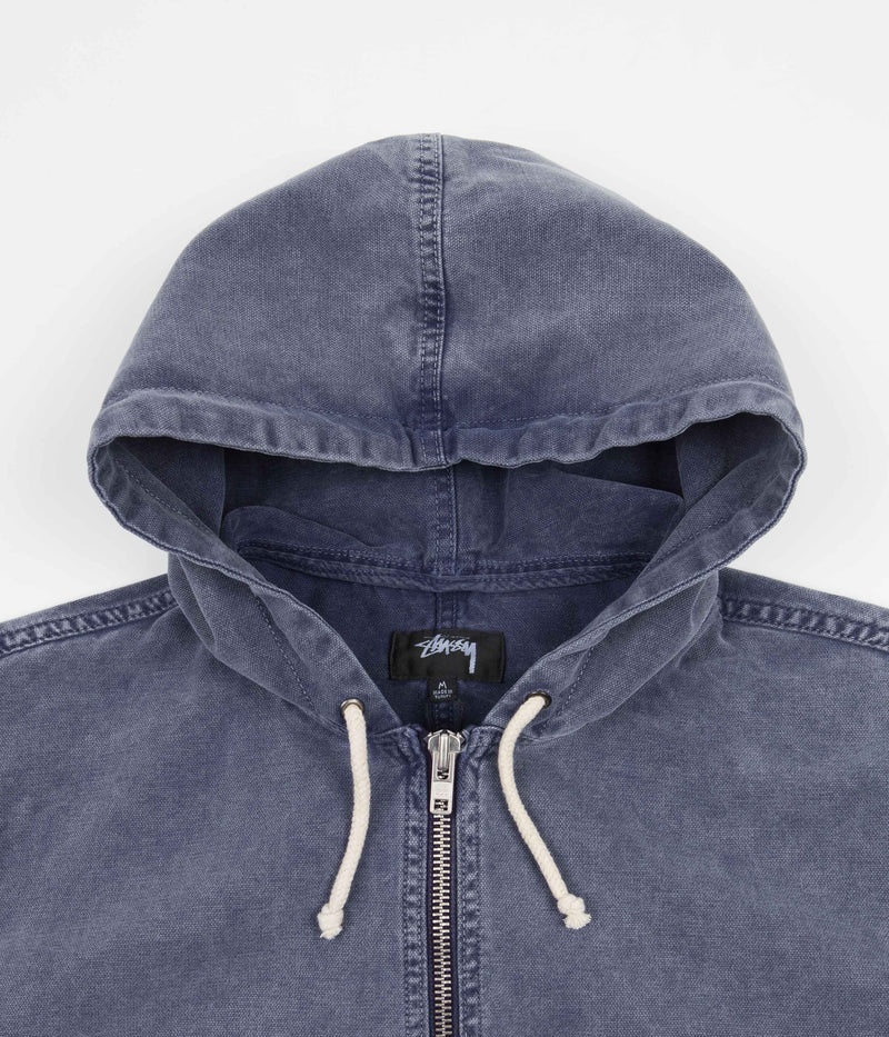 Stussy Stone Washed Work Jacket in Blue
