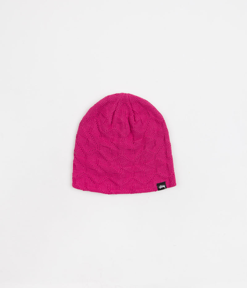 Stussy Strand Skull Cap in Magenta