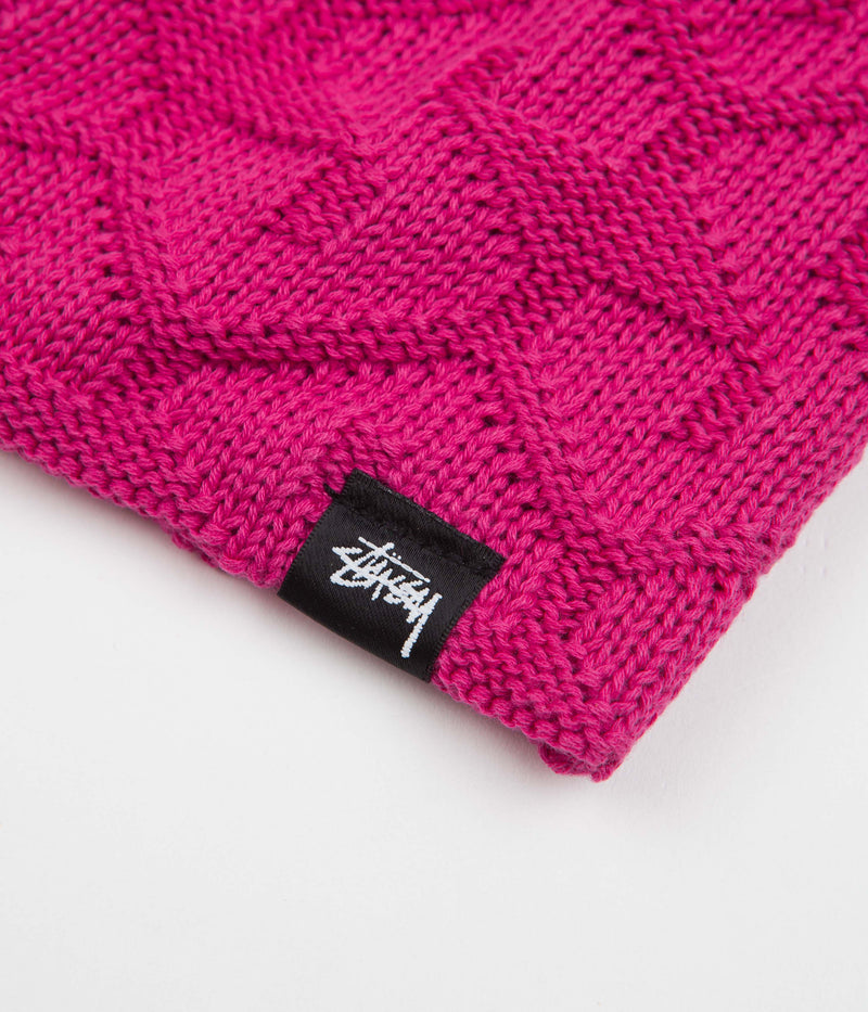 Stussy Strand Skull Cap in Magenta