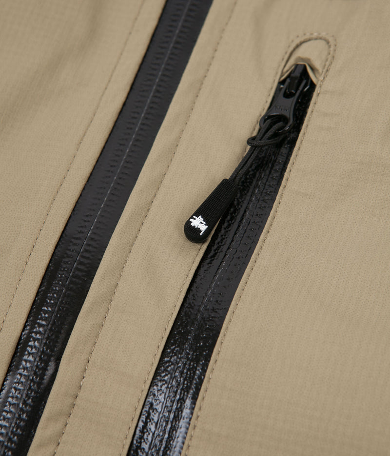 Stussy Taped Seam Rain Shell Jacket in Moss