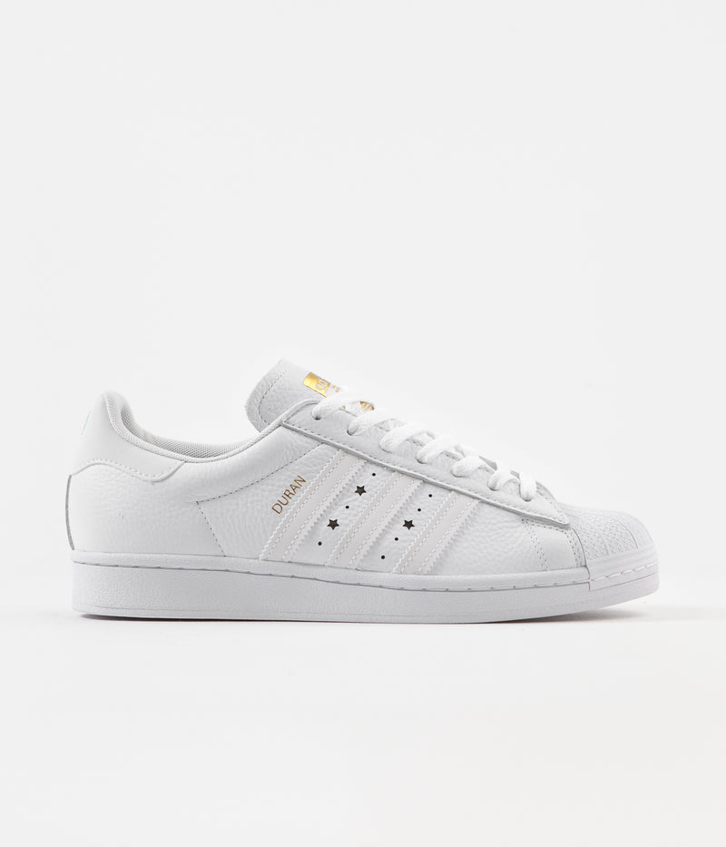 Adidas Superstar ADV 'Duran' Shoes in White and White / White