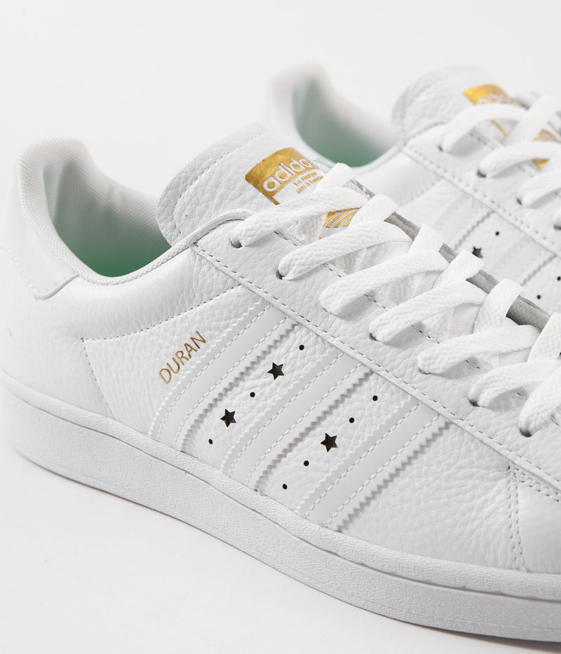 Adidas Superstar ADV 'Duran' Shoes in White and White / White