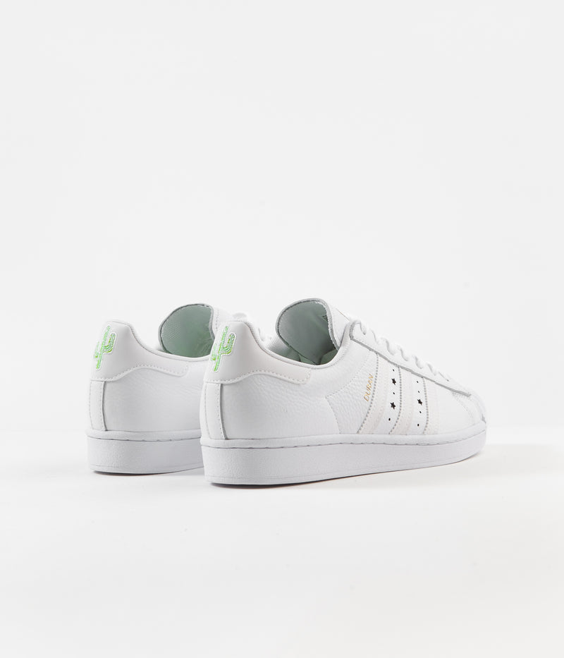 Adidas Superstar ADV 'Duran' Shoes in White and White / White