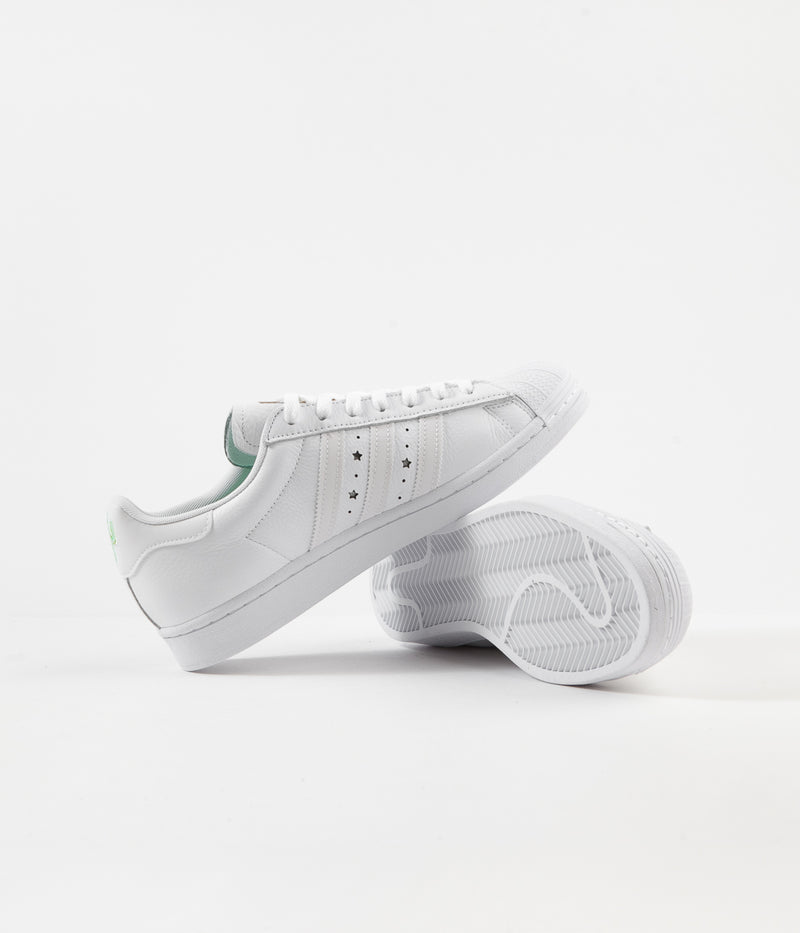 Adidas Superstar ADV 'Duran' Shoes in White and White / White