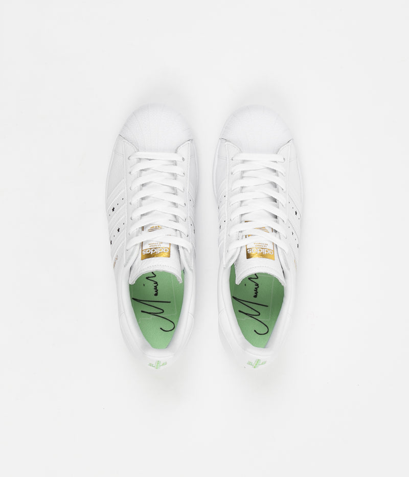 Adidas Superstar ADV 'Duran' Shoes in White and White / White