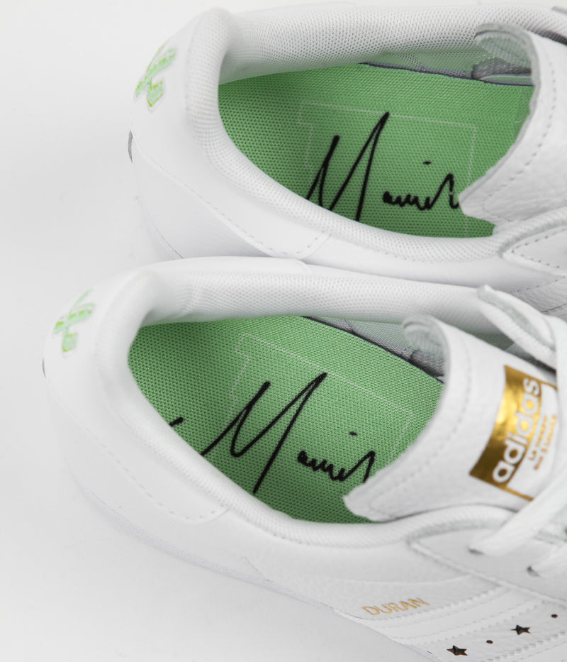 Adidas Superstar ADV 'Duran' Shoes in White and White / White