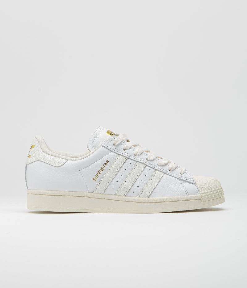 Adidas Superstar ADV Shoes in Cloud White and Cloud White / Chalk White