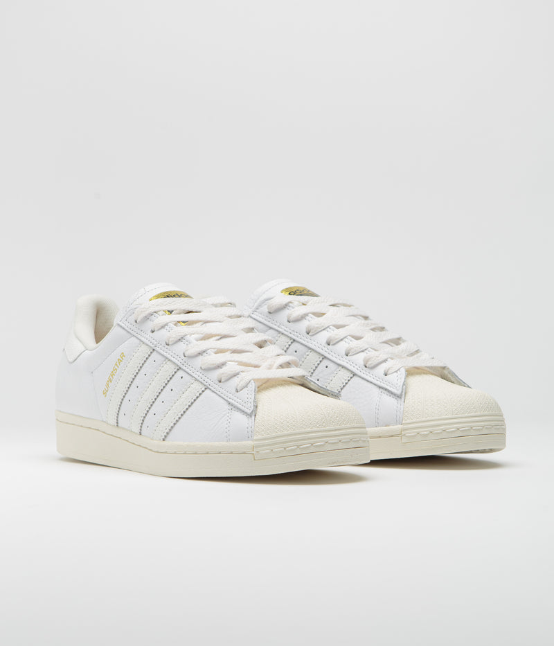 Adidas Superstar ADV Shoes in Cloud White and Cloud White / Chalk White