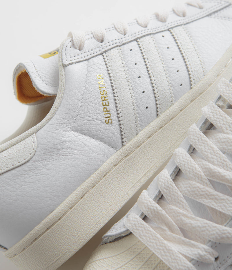 Adidas Superstar ADV Shoes in Cloud White and Cloud White / Chalk White