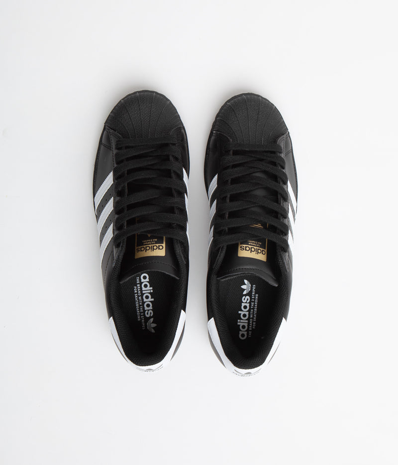 Adidas Superstar ADV Shoes in Core Black and FTWR White / FTWR White