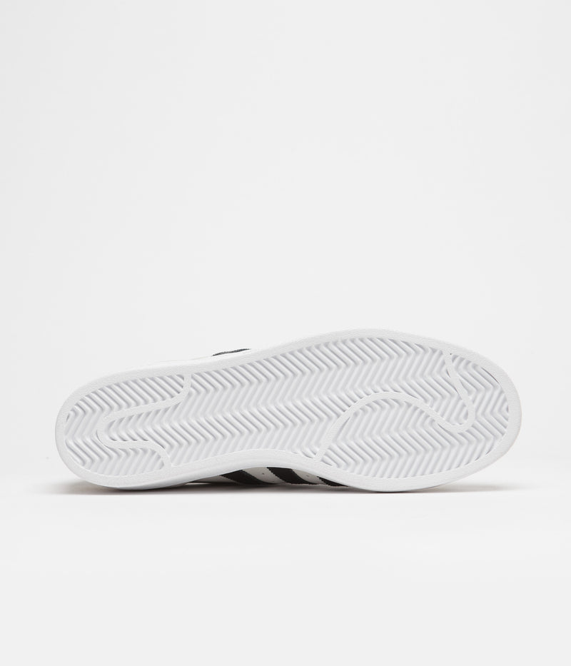 Adidas Superstar Shoes in White and Core Black / Gold Metallic