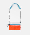 Taikan Everything Sacoche Bag in Orange and White / Teal and Large
