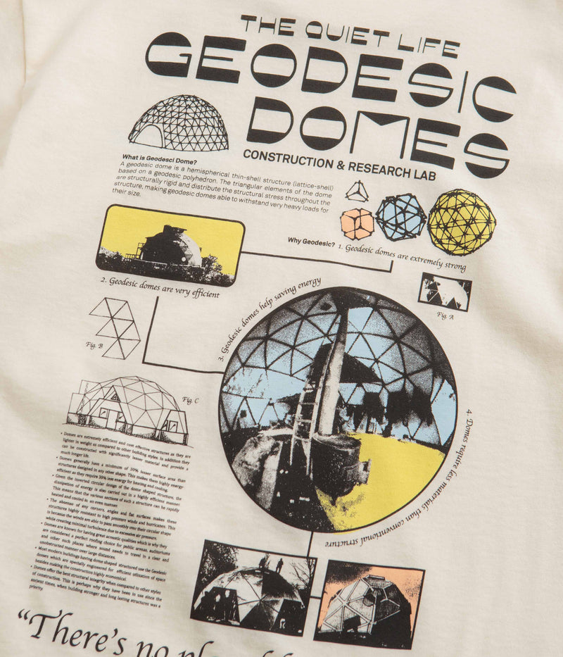 The Quiet Life Geo Domes T-Shirt in Cream