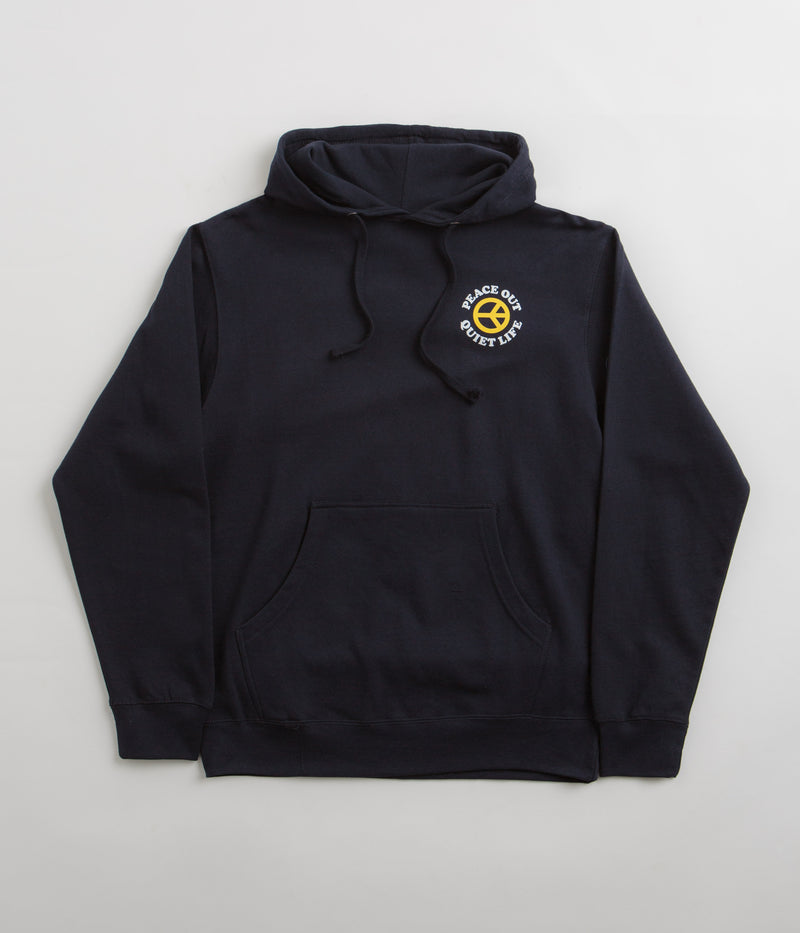 The Quiet Life Peace Out Hoodie in Navy