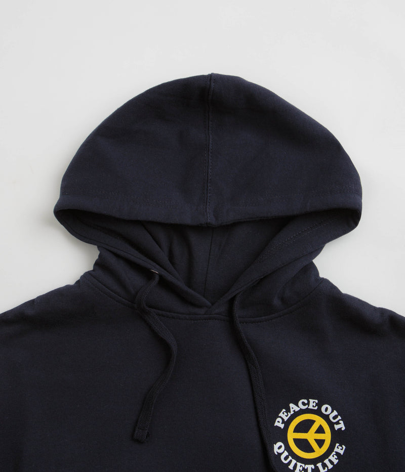 The Quiet Life Peace Out Hoodie in Navy