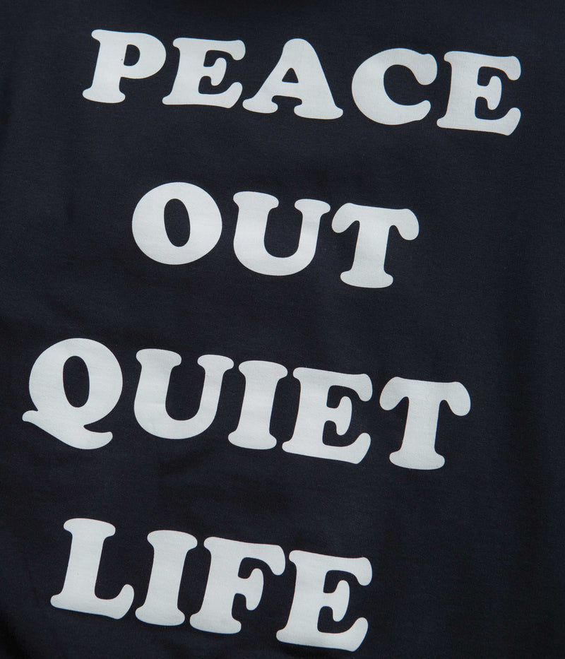 The Quiet Life Peace Out Hoodie in Navy