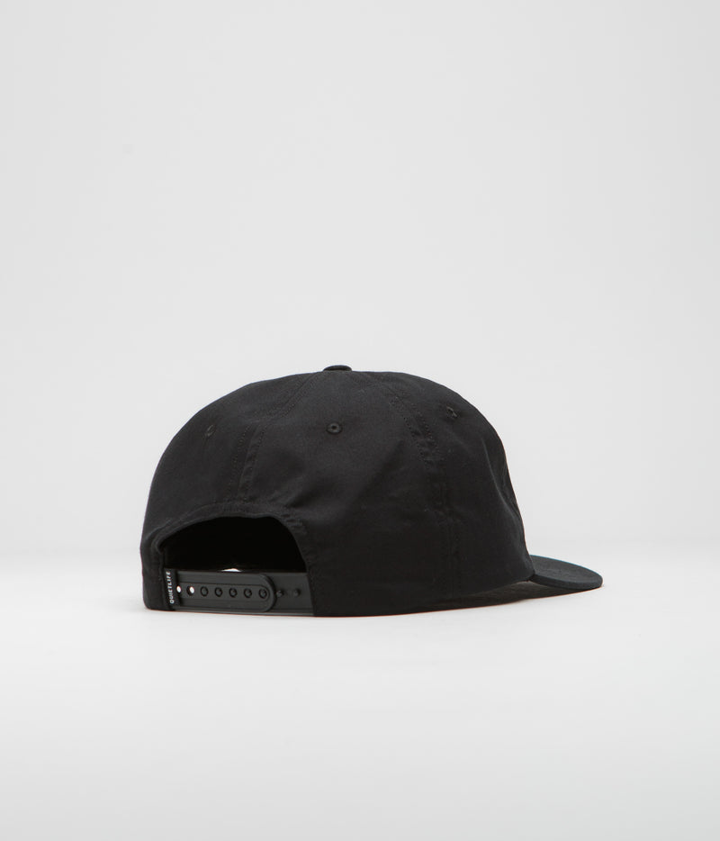 The Quiet Life Peace Out Relaxed Cap in Black