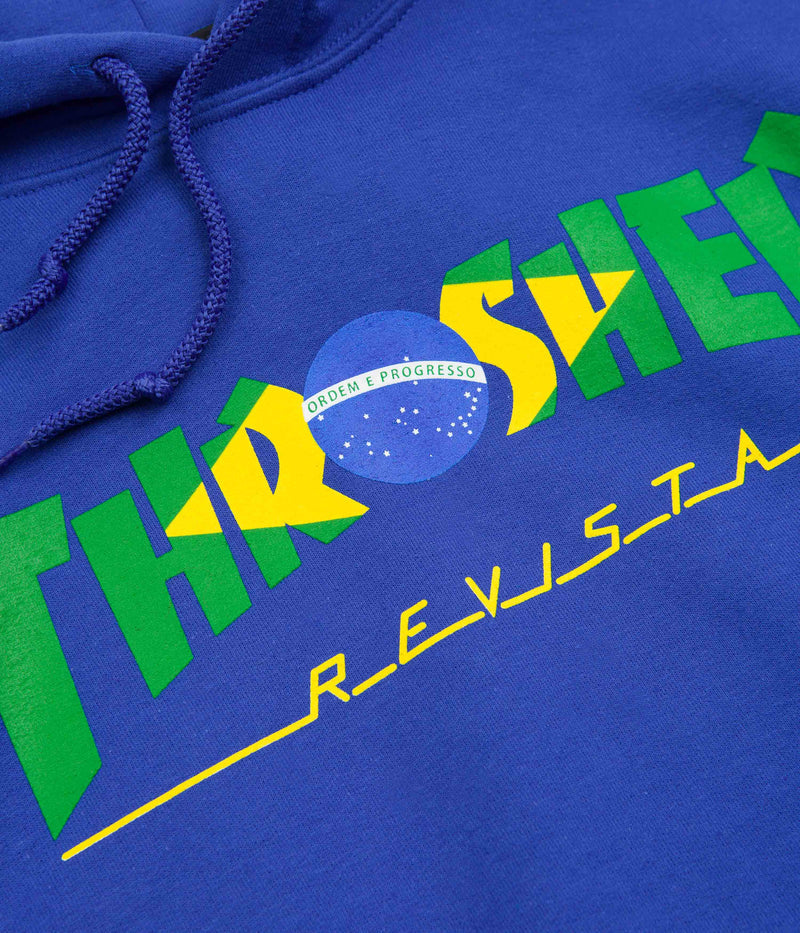 Thrasher Brazil Revista Hoodie in Royal