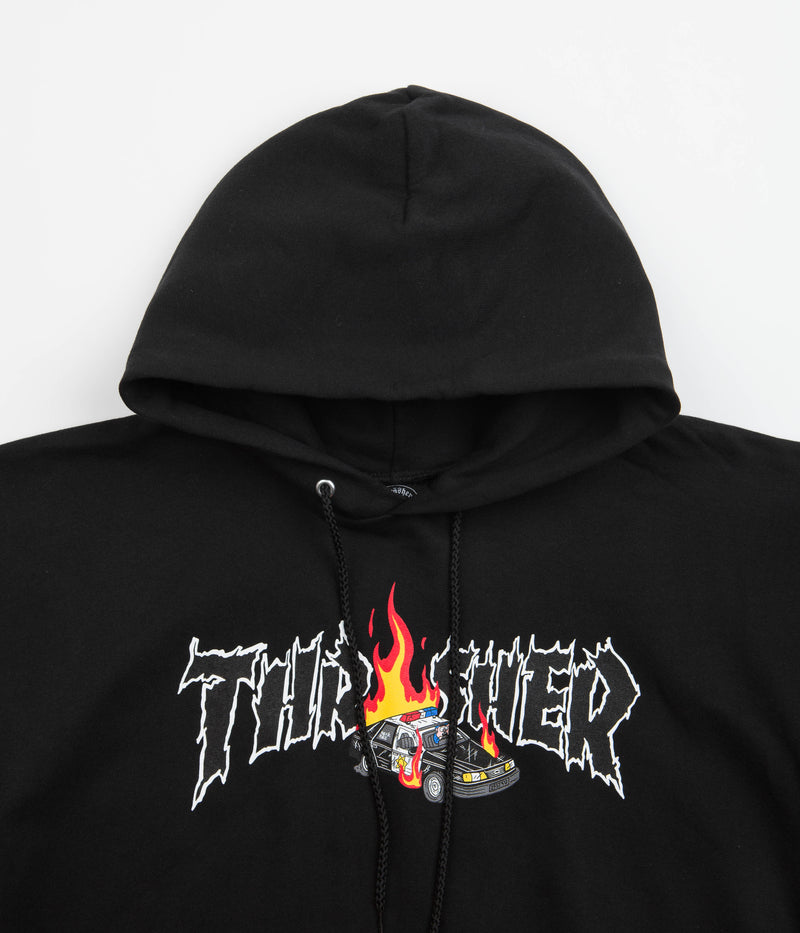 Thrasher Cop Car Hoodie in Black