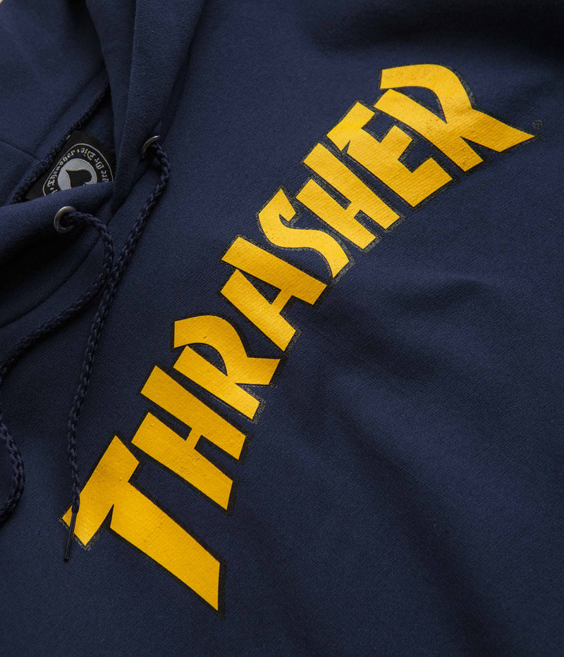 Thrasher Cover Logo Hoodie in Navy