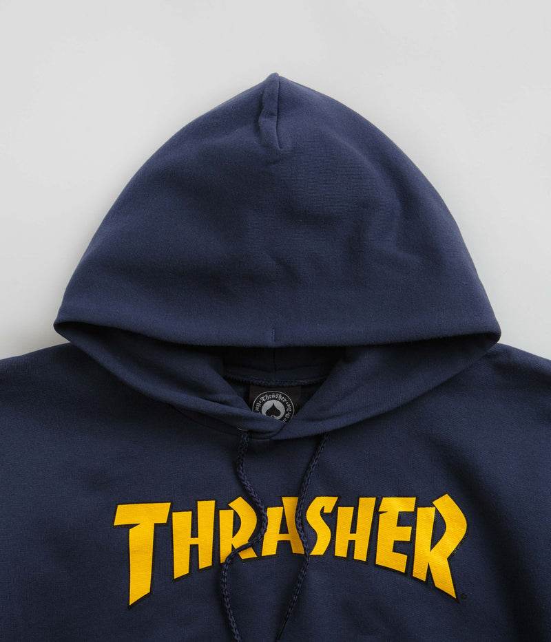Thrasher Cover Logo Hoodie in Navy