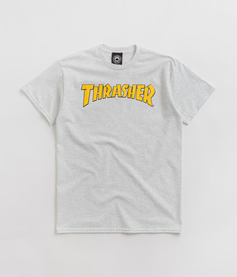 Thrasher Cover Logo T-Shirt in Ash Grey