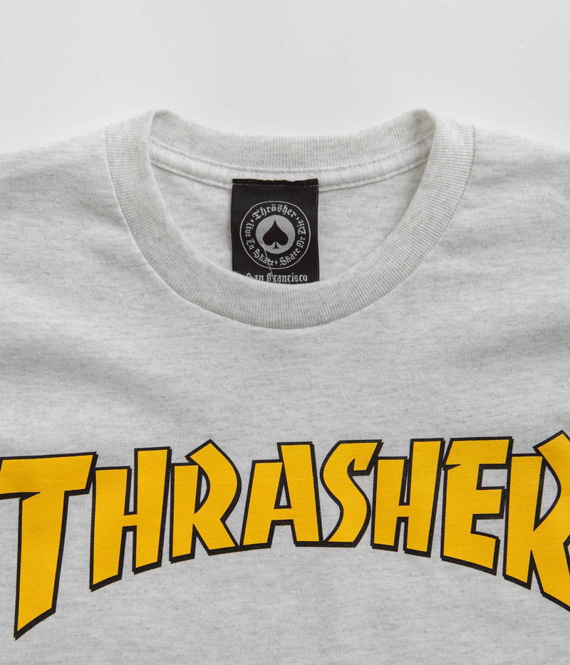 Thrasher Cover Logo T-Shirt in Ash Grey