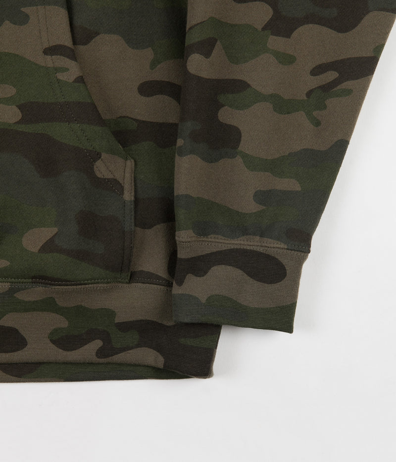 Thrasher Flame Logo Hoodie in Forest Camo